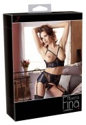 Bra & Suspender Set S