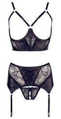 Bra & Suspender Set S
