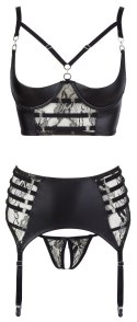 Shelf Bra Suspender Set 80C/M