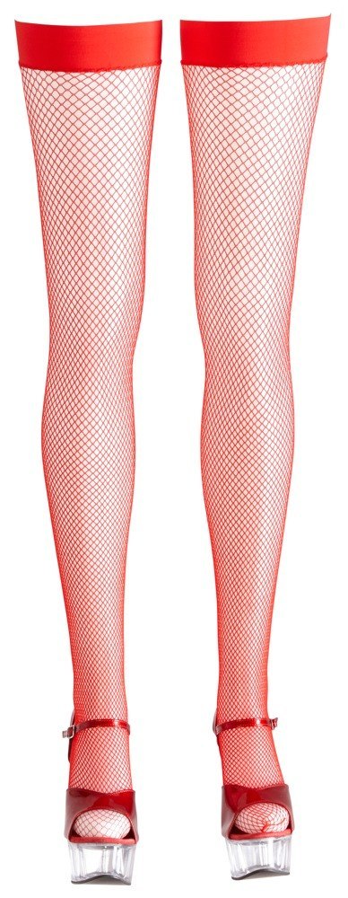 HOLD-UP STOCKINGS RED L HOLD-UP STOCKINGS RED L