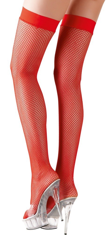 HOLD-UP STOCKINGS RED L HOLD-UP STOCKINGS RED L