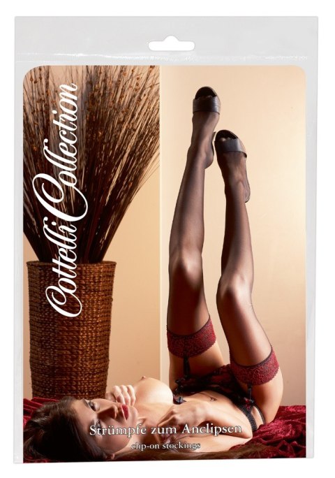 STOCKINGS BLACK/RED 2 STOCKINGS BLACK/RED 2