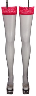 STOCKINGS BLACK/RED 5