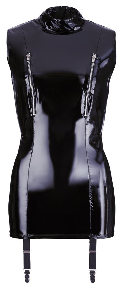 Vinyl Dress with Suspenders M Vinyl Dress with Suspenders M