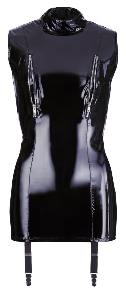 Vinyl Dress with Suspenders S Vinyl Dress with Suspenders S