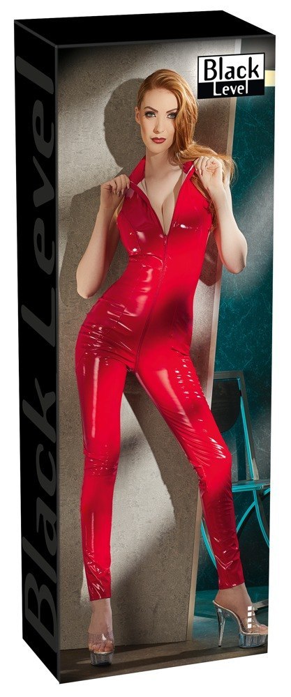 Vinyl Jumpsuit red M Vinyl Jumpsuit red M