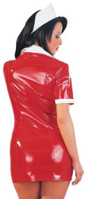 Vinyl Nurse Dress red M