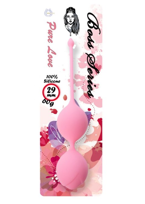 SILICONE KEGEL BALLS 29MM 60G PINK - BOSS SERIES SILICONE KEGEL BALLS 29MM 60G PINK - BOSS SERIES