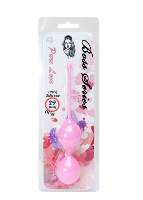 SILICONE KEGEL BALLS 29MM 60G PINK - BOSS SERIES SILICONE KEGEL BALLS 29MM 60G PINK - BOSS SERIES