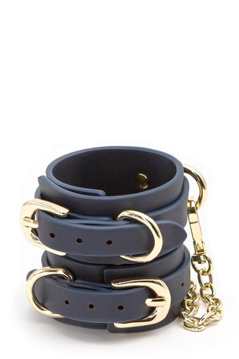 BONDAGE COUTURE WRIST CUFF BLUE BONDAGE COUTURE WRIST CUFF BLUE