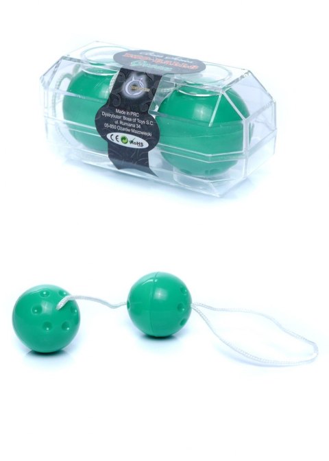 KULKI GEJSZY TRENING MIĘŚNI KEGLA KORALIKI JAJKA KULKI-DUO-BALLS GREEN KULKI GEJSZY TRENING MIĘŚNI KEGLA KORALIKI JAJKA KULKI-DUO-BALLS GREEN