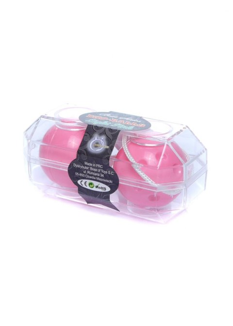 KULKI GEJSZY TRENING MIĘŚNI KEGLA KORALIKI JAJKA KULKI-DUO-BALLS LIGHT PINK KULKI GEJSZY TRENING MIĘŚNI KEGLA KORALIKI JAJKA KULKI-DUO-BALLS LIGHT PINK