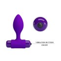PRETTY LOVE -VIBRA BUTT PLUG PURPLE