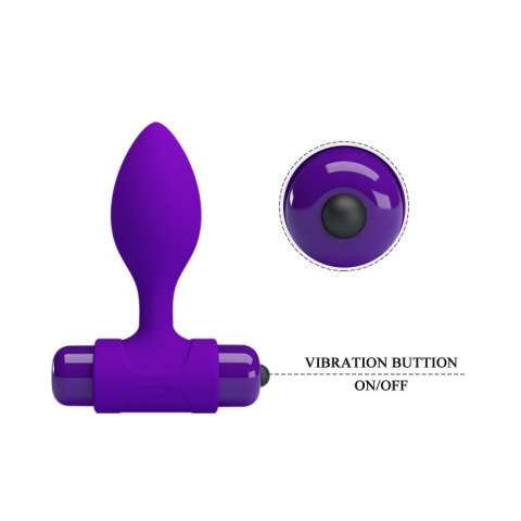 PRETTY LOVE -VIBRA BUTT PLUG PURPLE PRETTY LOVE -VIBRA BUTT PLUG PURPLE