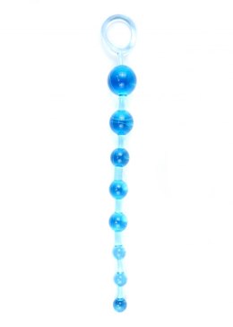 PLUG KORALIKI KULKI ANALNE KOREK ANALNY STYMULUJE Plug/kulki-Jelly Anal 10 Beads Blue