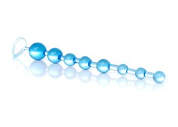 PLUG KORALIKI KULKI ANALNE KOREK ANALNY STYMULUJE Plug/kulki-Jelly Anal 10 Beads Blue