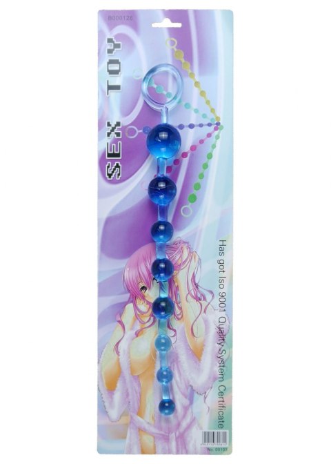 PLUG KORALIKI KULKI ANALNE KOREK ANALNY STYMULUJE Plug/kulki-Jelly Anal 10 Beads Blue PLUG KORALIKI KULKI ANALNE KOREK ANALNY STYMULUJE Plug/kulki-Jelly Anal 10 Beads Blue