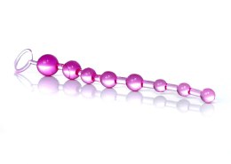 PLUG KORALIKI KULKI ANALNE KOREK ANALNY STYMULUJE PLUG/KULKI-JELLY ANAL 10 BEADS PINK