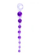 PLUG/KULKI-JELLY ANAL 10 BEADS PURPLE