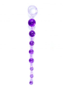 PLUG/KULKI-JELLY ANAL 10 BEADS PURPLE