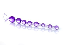 PLUG/KULKI-JELLY ANAL 10 BEADS PURPLE