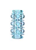 NAKŁADKA STYMULUJĄCA NASADKA NA PENISA STYMULATOR STYMULATOR-STRETCHY SLEEVE BLUE