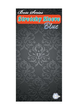 NAKŁADKA STYMULUJĄCA NASADKA NA PENISA STYMULATOR STYMULATOR-STRETCHY SLEEVE BLUE