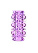 NAKŁADKA STYMULUJĄCA NASADKA NA PENISA STYMULATOR STYMULATOR-STRETCHY SLEEVE PURPLE