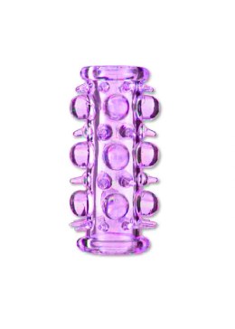 NAKŁADKA STYMULUJĄCA NASADKA NA PENISA STYMULATOR STYMULATOR-STRETCHY SLEEVE PURPLE