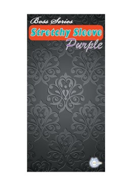 NAKŁADKA STYMULUJĄCA NASADKA NA PENISA STYMULATOR STYMULATOR-STRETCHY SLEEVE PURPLE