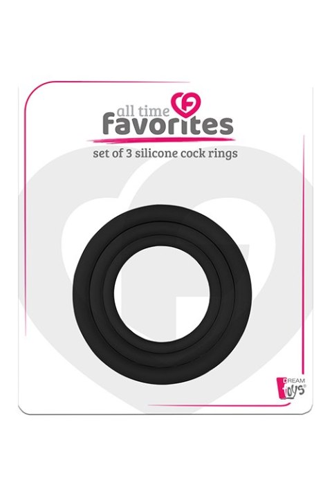 ALL TIME FAVORITES 3 SILICONE COCKRINGS