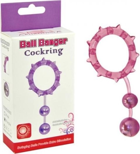 PIERŚCIEŃ- BALL BANGER COCKRING 2 BALLS PIERŚCIEŃ- BALL BANGER COCKRING 2 BALLS