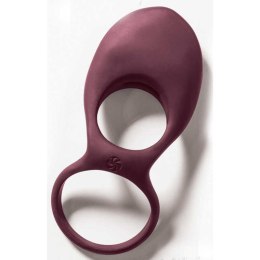 PIERŚCIEŃ EREKCYJNY SEX RING WIBRACJE STYMULATOR PIERŚCIEŃ- VIBRATING DOUBLE COCKRING DAYDREAM WINE RED