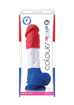 Tricolor Dildo 8 Inch