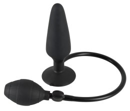 True Black Inflatable Butt Plu