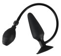 True Black Inflatable Butt Plu