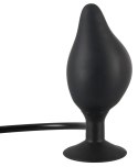 True Black Inflatable Butt Plu