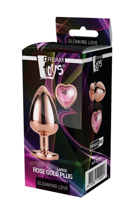GLEAMING LOVE ROSE GOLD PLUG LARGE GLEAMING LOVE ROSE GOLD PLUG LARGE
