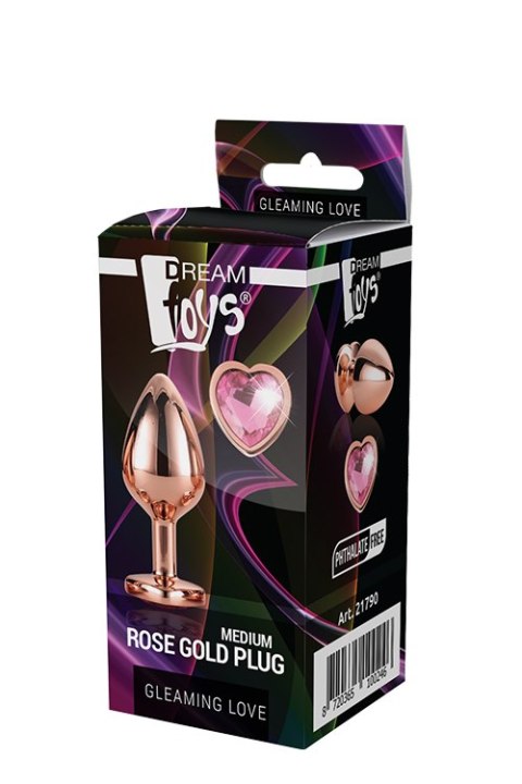 GLEAMING LOVE ROSE GOLD PLUG MEDIUM GLEAMING LOVE ROSE GOLD PLUG MEDIUM