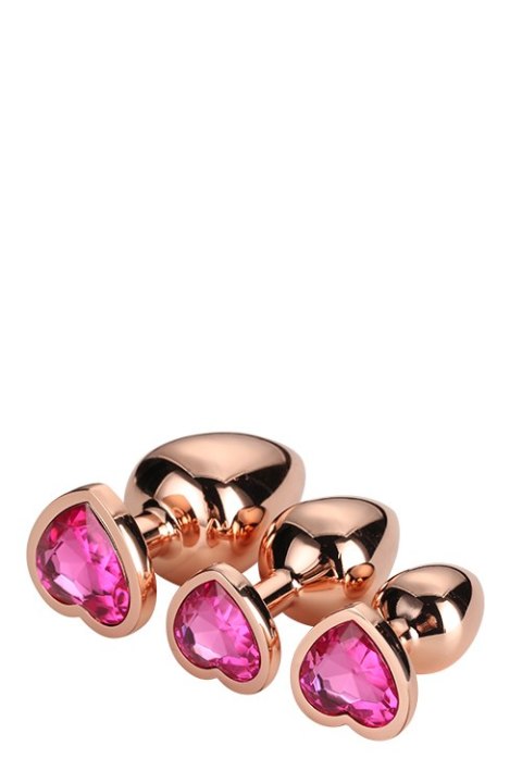 GLEAMING LOVE ROSE GOLD PLUG SET GLEAMING LOVE ROSE GOLD PLUG SET