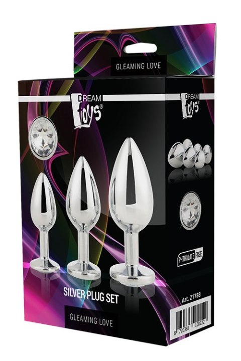 GLEAMING LOVE SILVER PLUG SET GLEAMING LOVE SILVER PLUG SET