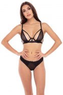 NEW IN TOWN 2 PC BRA SET BLACK, S/M