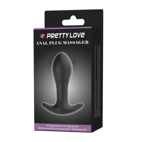 Pretty Love Anal Plug Massager Black Pretty Love Anal Plug Massager Black
