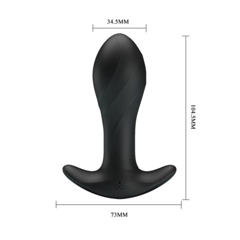 Pretty Love Anal Plug Massager Black Pretty Love Anal Plug Massager Black