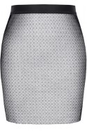 BIELIZNA-SPÓDNICZKA KRÓTKA XL - SILVER TOUCH
