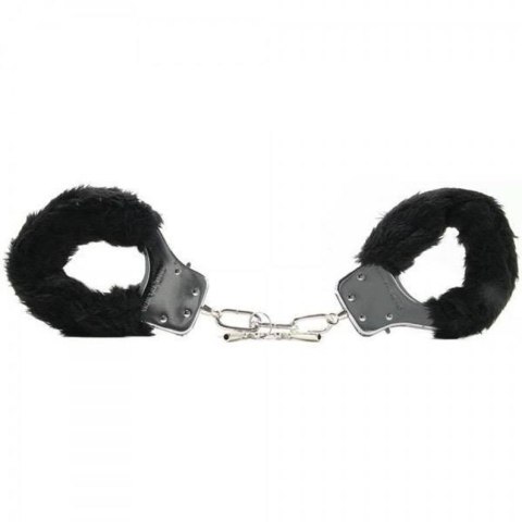 Furry cuffs, colour black, in colour box Furry cuffs, colour black, in colour box