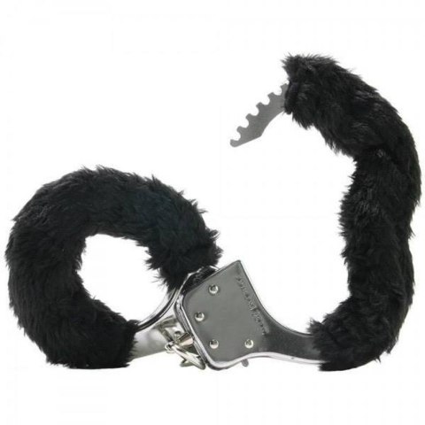 Furry cuffs, colour black, in colour box Furry cuffs, colour black, in colour box