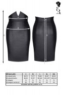 BIELIZNA - BRFEDERICA001 SPÓDNICA CZARNA ROZMIAR M