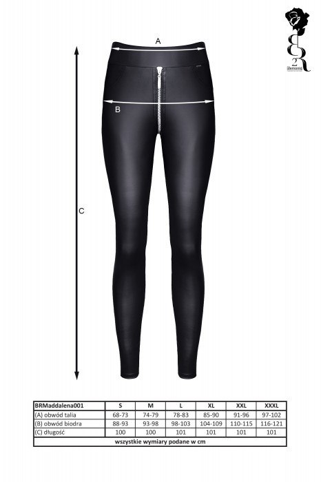 BIELIZNA - BRMADDALENA001 LEGINSY CZARNE ROZMIAR XXXL BIELIZNA - BRMADDALENA001 LEGINSY CZARNE ROZMIAR XXXL