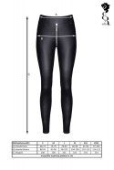 BIELIZNA - BRMADDALENA001 LEGINSY CZARNE ROZMIAR S